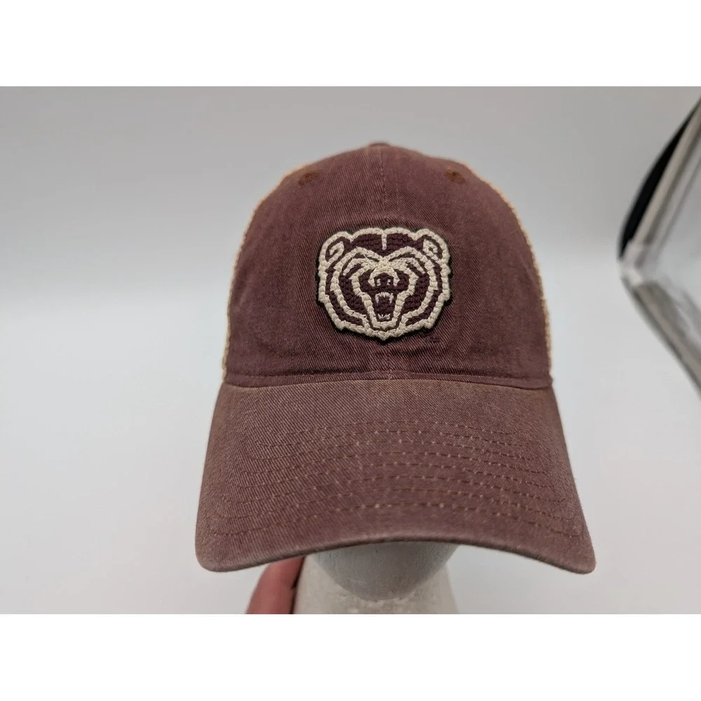 Adidas Missouri State Bears Trucker Hat Maroon Tan Snapback Cap Mens OSFM